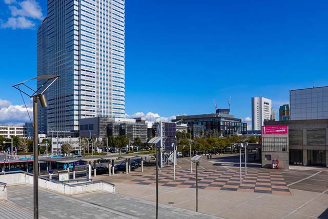 譲渡医院がある千葉県美浜区の街並み